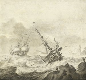 Shipping on a stormy sea